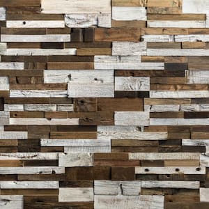 Timber Myrtle 11.81 in. x 23.62 in. Wood Mosaic Wall Tile (1.93 sq. ft.)