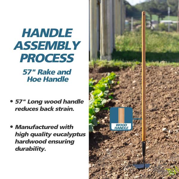 57 in. Rake and Hoe Handle with 1.26 in. Diameter