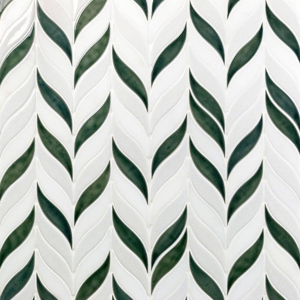 Deep Emerald 2" x 3" Ceramic Mosaic Wall Tile