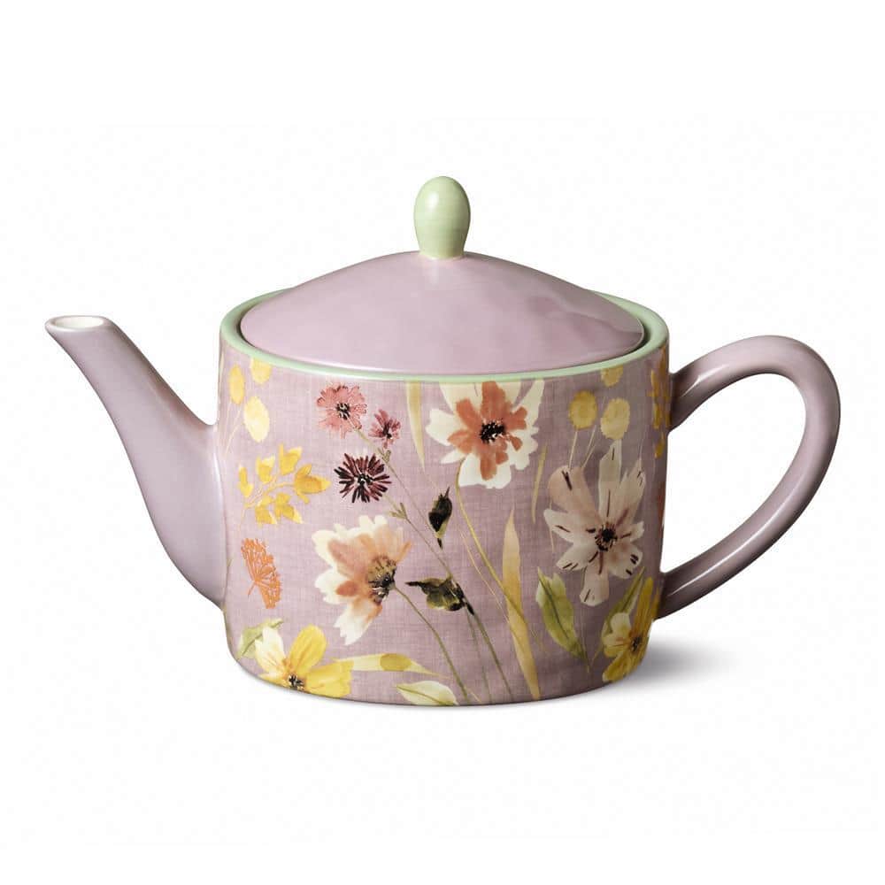 Certified International Wildflowers Teapot 44929 - The Home Depot