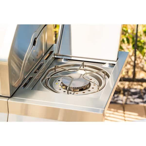 Nexgrill 4 Burner Stainless Steel Propane Gas Grill with Side