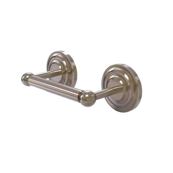 Allied Brass QN-24-2-PEW Que New Collection Double Roll Toilet Tissue Holder Antique Pewter 