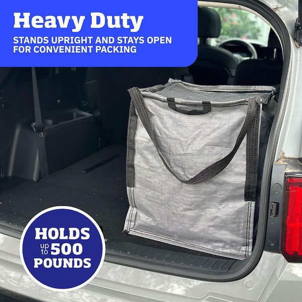 DURASACK 22 Gal. Heavy Duty Zipper Top Tote Storage Bag, Gray 4