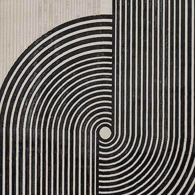 Xander Ivory 9 ft. X 13 ft. Geometric Indoor Area Rug