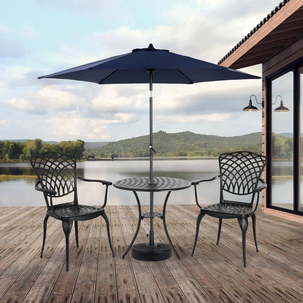 black patio set with umbrella 6PCS Patio Dining Set Outdoor Table Chair Furniture Set with Umbrella - Bed  Bath & Beyond