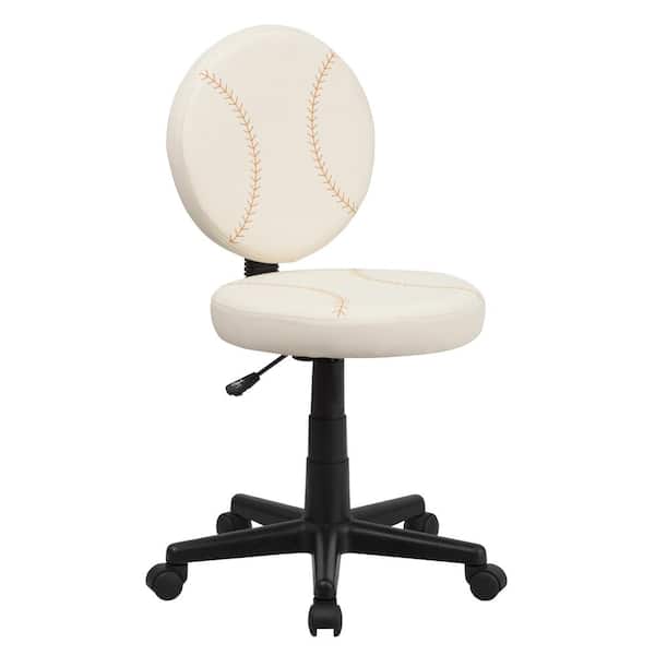 Flash Furniture Baseball Brown and Cream Task Chair
