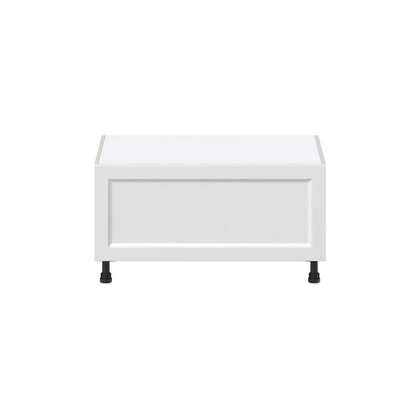 J COLLECTION 36 in. W x 24 in. D x 19.5 in. H Alton Painted White Shaker Assembled Base Window Seat Kitchen Cabinet
