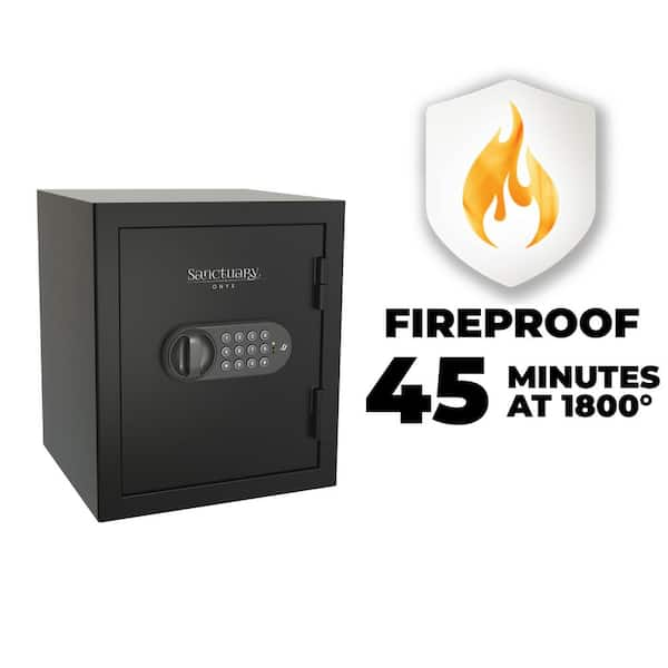 Sanctuary Onyx 1.01 Cu. Ft. Fireproof Home And Office Safe With 