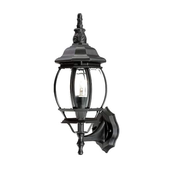 Acclaim Lighting Chateau Collection 1-Light Matte Black Outdoor Wall Lantern Sconce