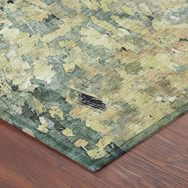 Chantille Machine Washable Indoor/Outdoor Abstract ACN2736 Cactus 10 ft. x 14 ft. Area Rug