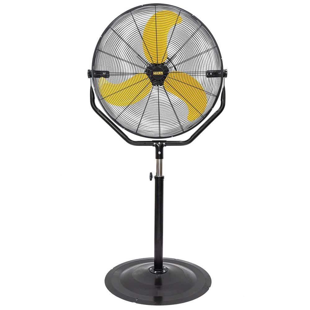 30 in.3-Speed 7600 CFM High Velocity Tilting Pedestal Fan in Yellow, Easy 10-Minute Assembly,Height and Tilt Adjustable price history on PriceWatchPro
