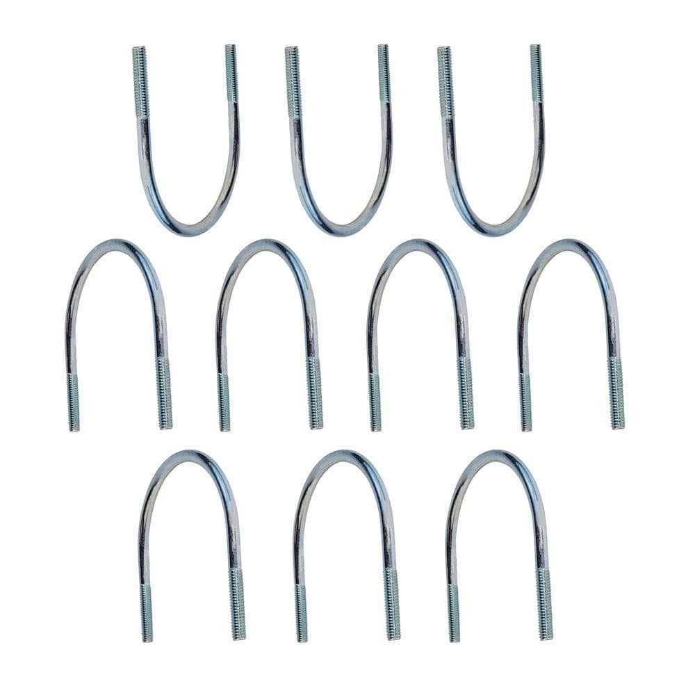 5 in. Light Duty Galvanized Steel U-Bolt Pipe Clamp with Hex Nuts (10-Pack) price history on PriceWatchPro