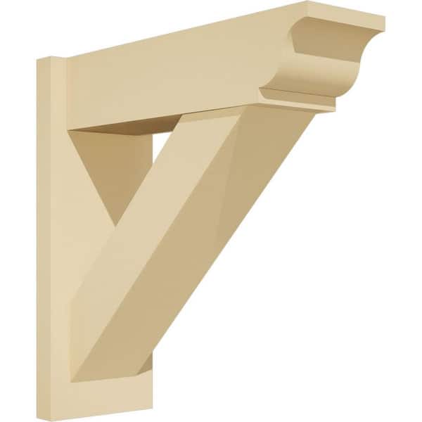 Ekena Millwork Traditional 7 in. W x 20 in. H x 20 in. D Signature Urethane Polyurethane Outlooker with Traditional Ends