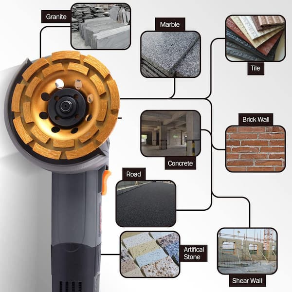 7" Concrete Diamond Grinding Wheel For Polishing Cleaning Stone Cement Marble | UK