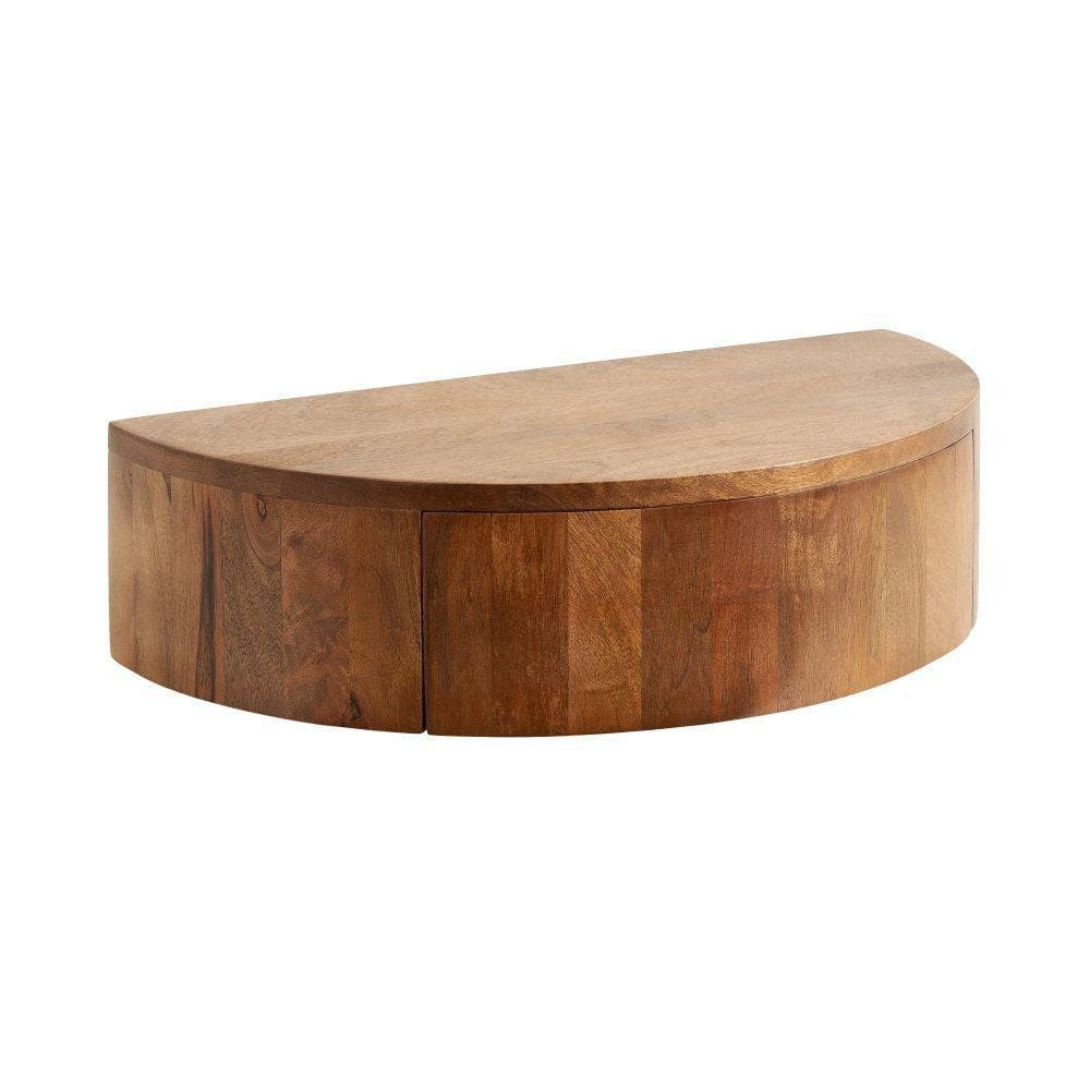 Reid 20.00 in. Walnut Brown Rectangle Solid Wood End Table price history on PriceWatchPro