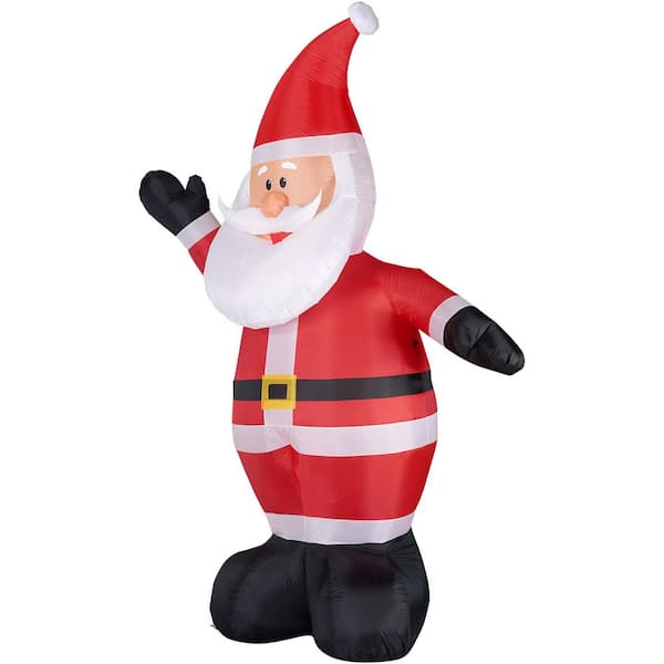 logobrands 7 ft. Kansas City Chiefs Santa Inflatable 620284 - The Home Depot