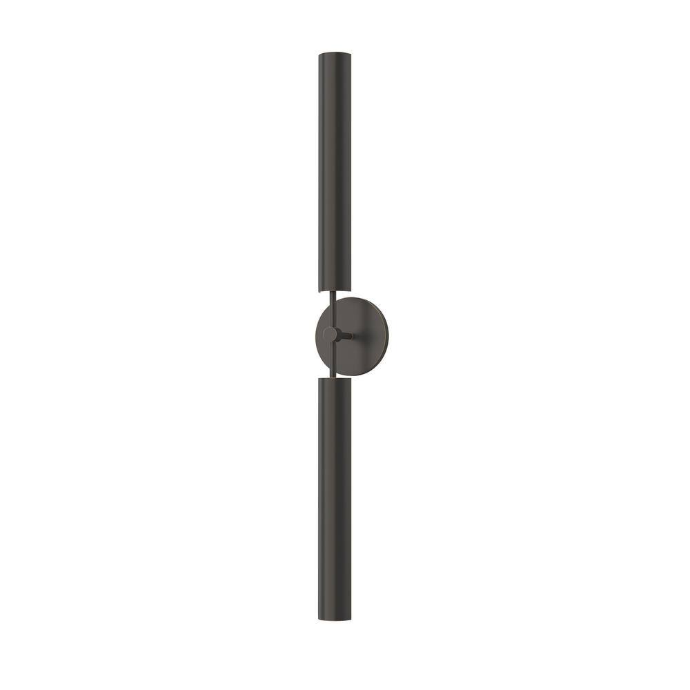 Astrid Mid-Century Modern Urban Bronze LED Bath Bar