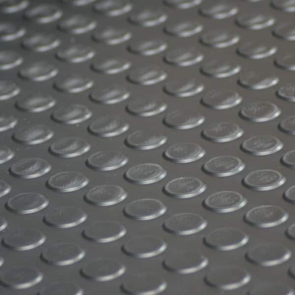 Goodyear Rubber Coin-Top Rubber Flooring - Dark Gray