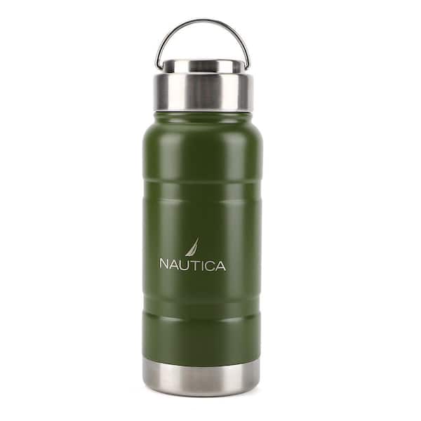 Photo Water Bottles: Tropical Leaves - Blue And Green Stainless Steel Wide  Mouth Water Bott…