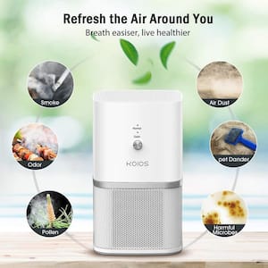 HEPA-Type Tabletop Air Purifier for Home, Air Cleaner for Bedroom Office (219 sq. ft.)