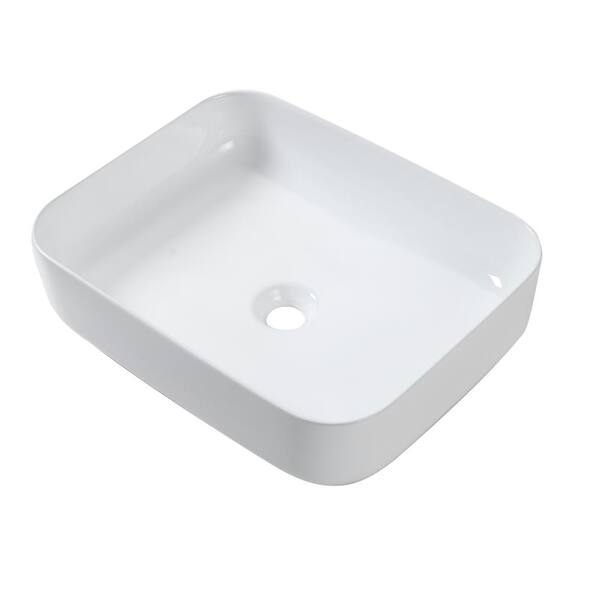 20x15 Inch Rectangular Bathroom Vessel Sink Above Counter Vanity Basin Countertop Ceramic Sinks White Washing Bowl Art Basin Tools Home Improvement Kitchen Bathroom Fixtures Urbytus Com