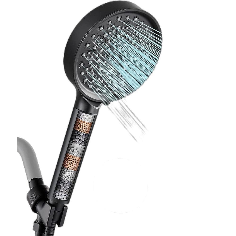 High-Pressure 6-Spray Mode Showerhead with Hose 6-Spray Wall Mount Handheld