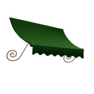4.38 ft. Wide Charleston Window/Entry Fixed Awning (18 in. H x 36 in. D) Forest