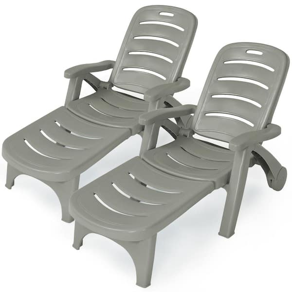 Plastic folding lounge chair sales