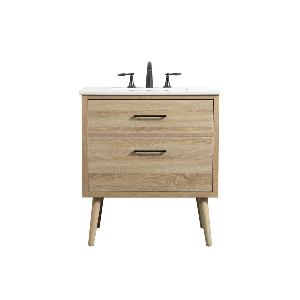 Simply Living 30 in. W x 22 in. D x 33.5 in. H Bath Vanity in Mango Wood wi