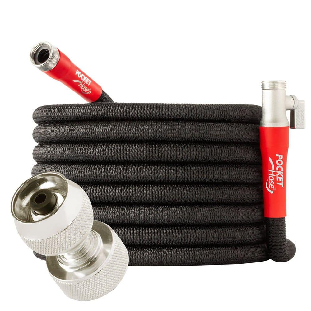 Pocket Hose Silver Bullet 2.0 Expandable Garden Hose 3/4 in. x 100 ft. with Turbo Shot Nozzle