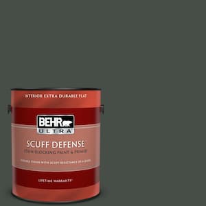 1 gal. #PPF-55 Forest Floor Extra Durable Flat Interior Paint & Primer