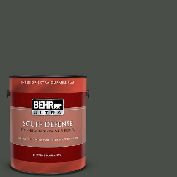 BEHR ULTRA 1 gal. #PPF-55 Forest Floor Extra Durable Flat Interior Paint & Primer