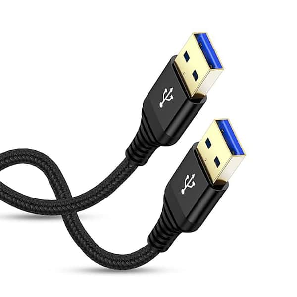 Lukyamzn USB 3.0 Cable 10 ft. Double A to A Male Data Transfer Cord for PC Laptop Cooling Pad Fan TV External Hard Drive
