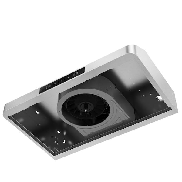 AR1 Series 30 in. 270 Max Blower CFM 4-Way Convertible Under-Cabinet Range  Hood with Light in Black