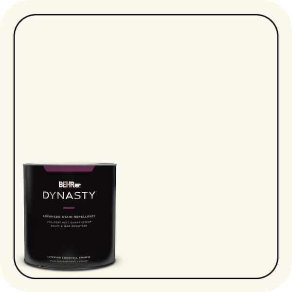 BEHR DYNASTY 1 qt. #YL-W10 Night Blooming Jasmine Eggshell Enamel Interior Stain-Blocking Paint & Primer