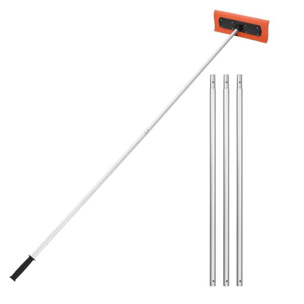 221.26 in. Snow Roof Rake, 17.7 in. Foam Blade, 7.3-18.4 ft. FoamBlade, Adjustable Roof Snow Scraper, Extension Tubes