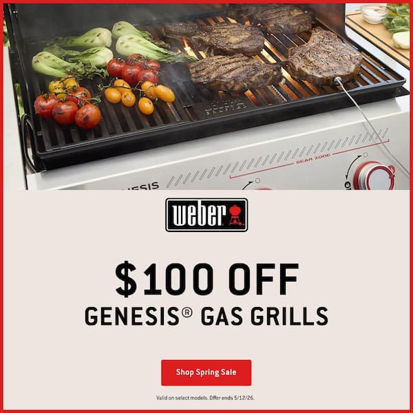Genesis S-335 3-Burner Liquid Propane Gas Grill in Stainless Steel