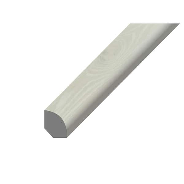 Bruce Hydralock Silver Trailhead .75 in Thick x .63 in Wide x 94 in. Length Vinyl Quarter Round Molding