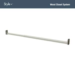 Style+ 26.5 in. Satin Nickel Adjustable Hang Rod