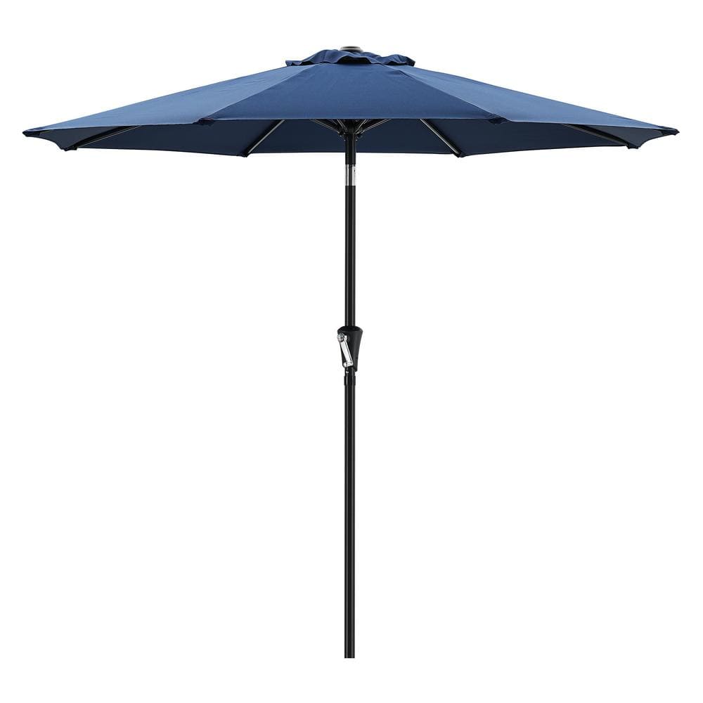 Cesicia 9 ft. Outdoor Market Patio Umbrella with Manual Tilt Easy Crank ...