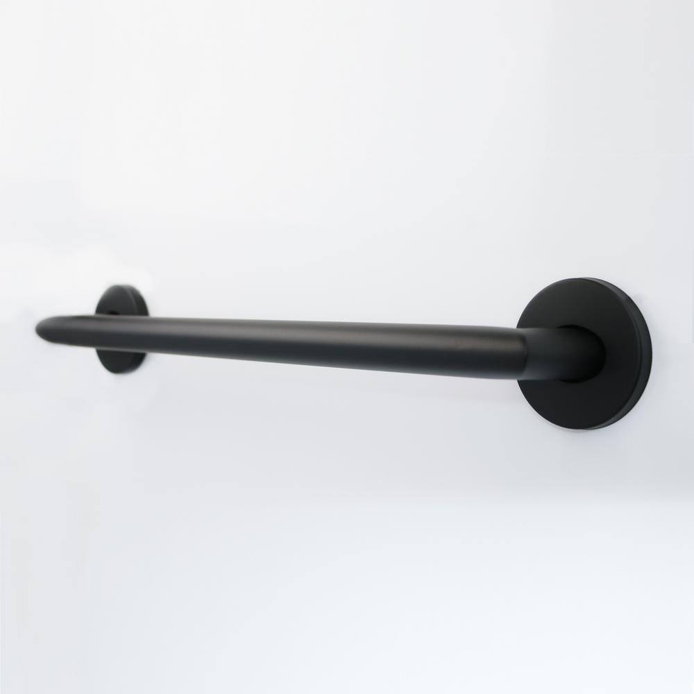 12'' Matte Black Stainless Steel Wall Mounted Grab Bar