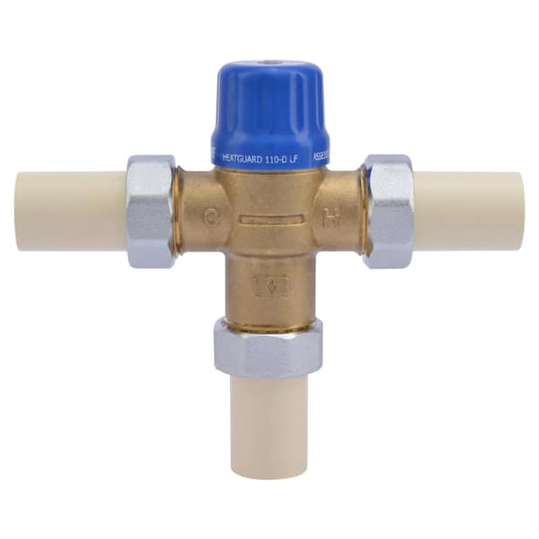 Cash Acme 3/4 in. HG-110 Brass Thermostatic Mixing Valve with CPVC ends