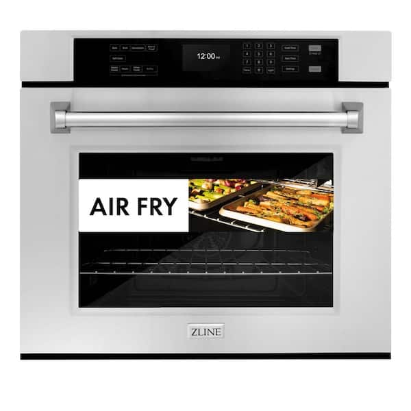 Professional 30 in. True Convection Electric Single Wall Oven with Air Fry and Self Clean in Stainless Steel
