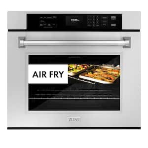 Professional 30 in. True Convection Electric Single Wall Oven with Air Fry and Self Clean in Stainless Steel