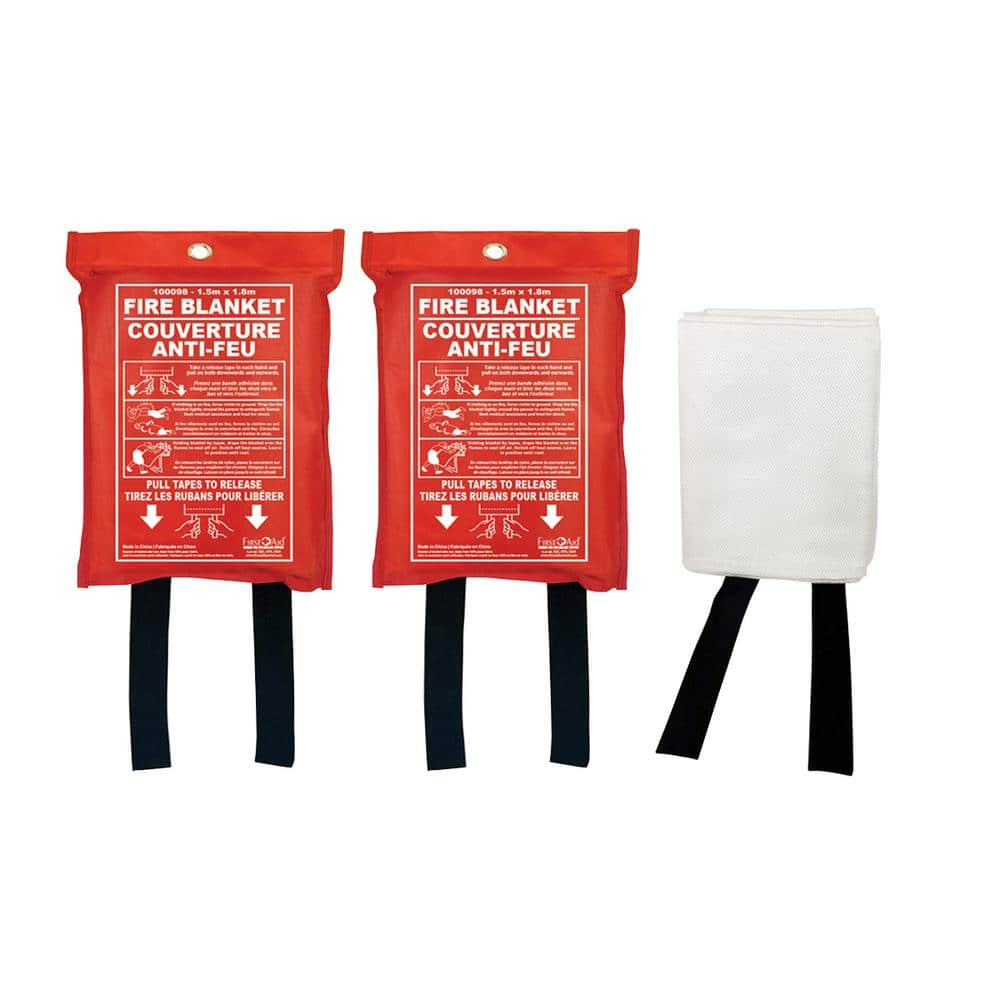39.3 in. x 39.3 in. Fiberglass Fire Blankets Emergency Heat Insulation And Flame Retardant Protection (2-Pack) price history on PriceWatchPro