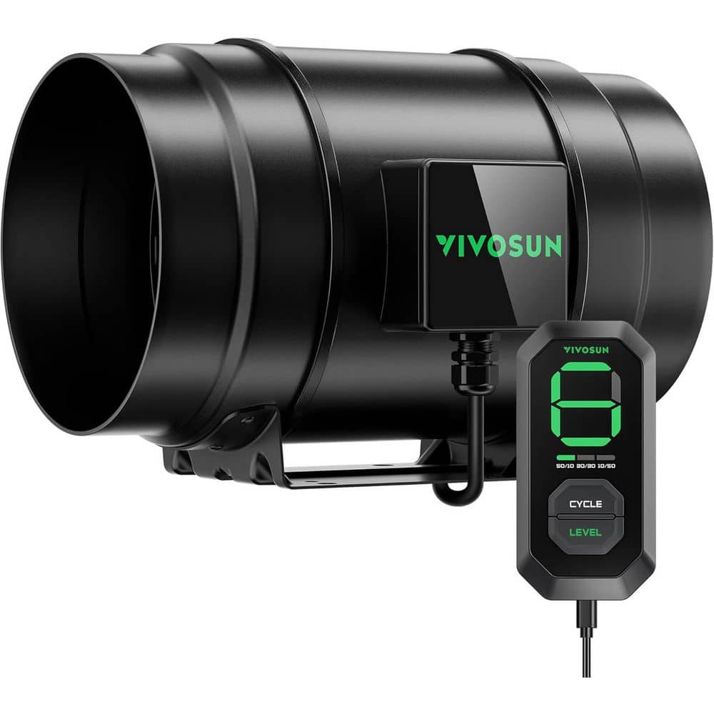 AeroZesh G8 8-in. 725 CFM Inline Duct Fan with E12 Speed Controller for Grow Tent Ventilation price history on PriceWatchPro