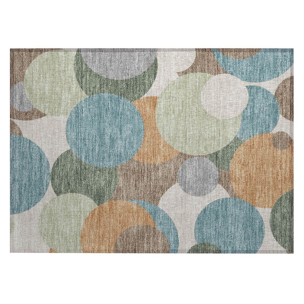 Chantille Machine Washable Indoor/Outdoor Abstract ACN2905 Teal 2 ft. x 3 ft. Accent Rug price history on PriceWatchPro