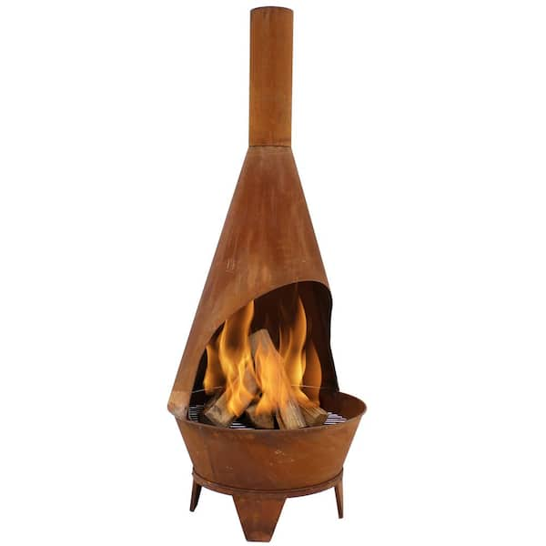 Sunnydaze Decor 75 in. Rustic Chiminea Wood-Burning Fire Pit RCM-LG799