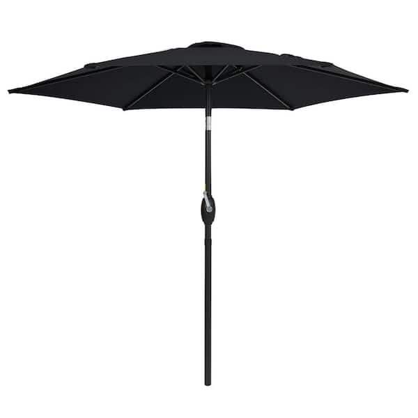 Unbranded 7.5 ft. Market Patio Umbrella in Black