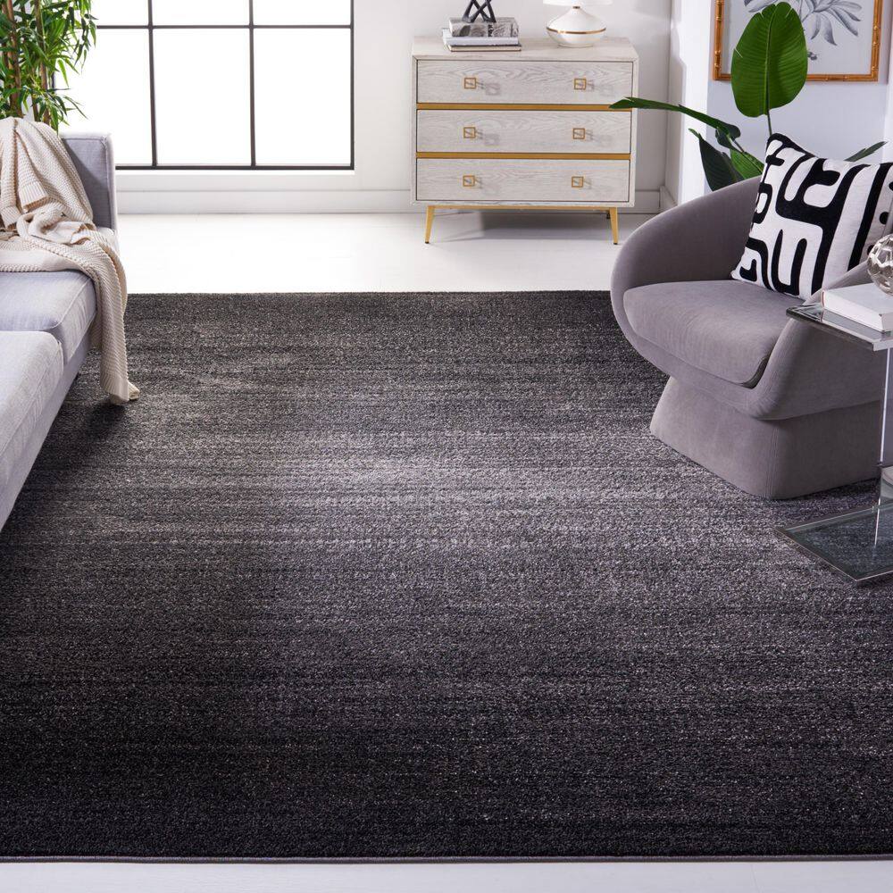Adirondack 10 X 14 Dark Gray/Light Gray Solid Color Area Rug price history on PriceWatchPro